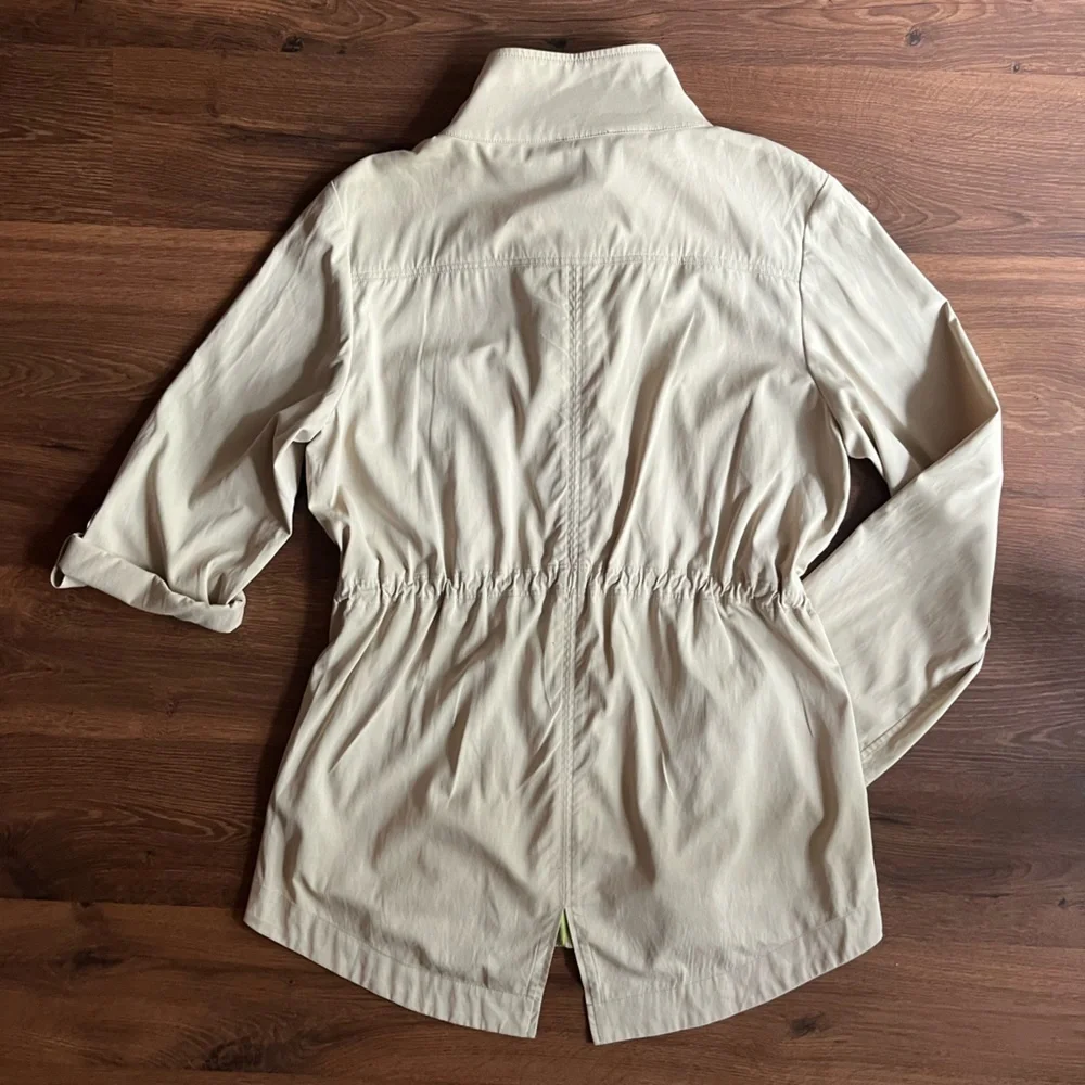 ๐ฟ LILLA P Beige Lightweight Spring/Summer Jacket โ Size L - Picture 4 of 12